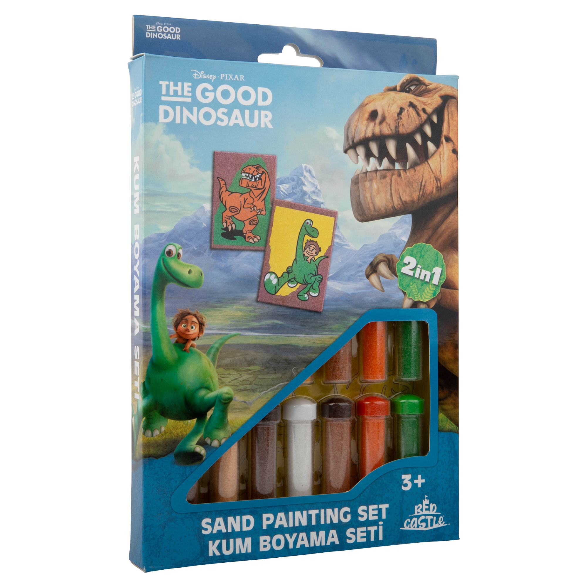 Disney İyi Bir Dinozor  Butch&Arlo-Spot Eğitici ve Eğlenceli Kum Boyama Seti-Red Castle DS-23