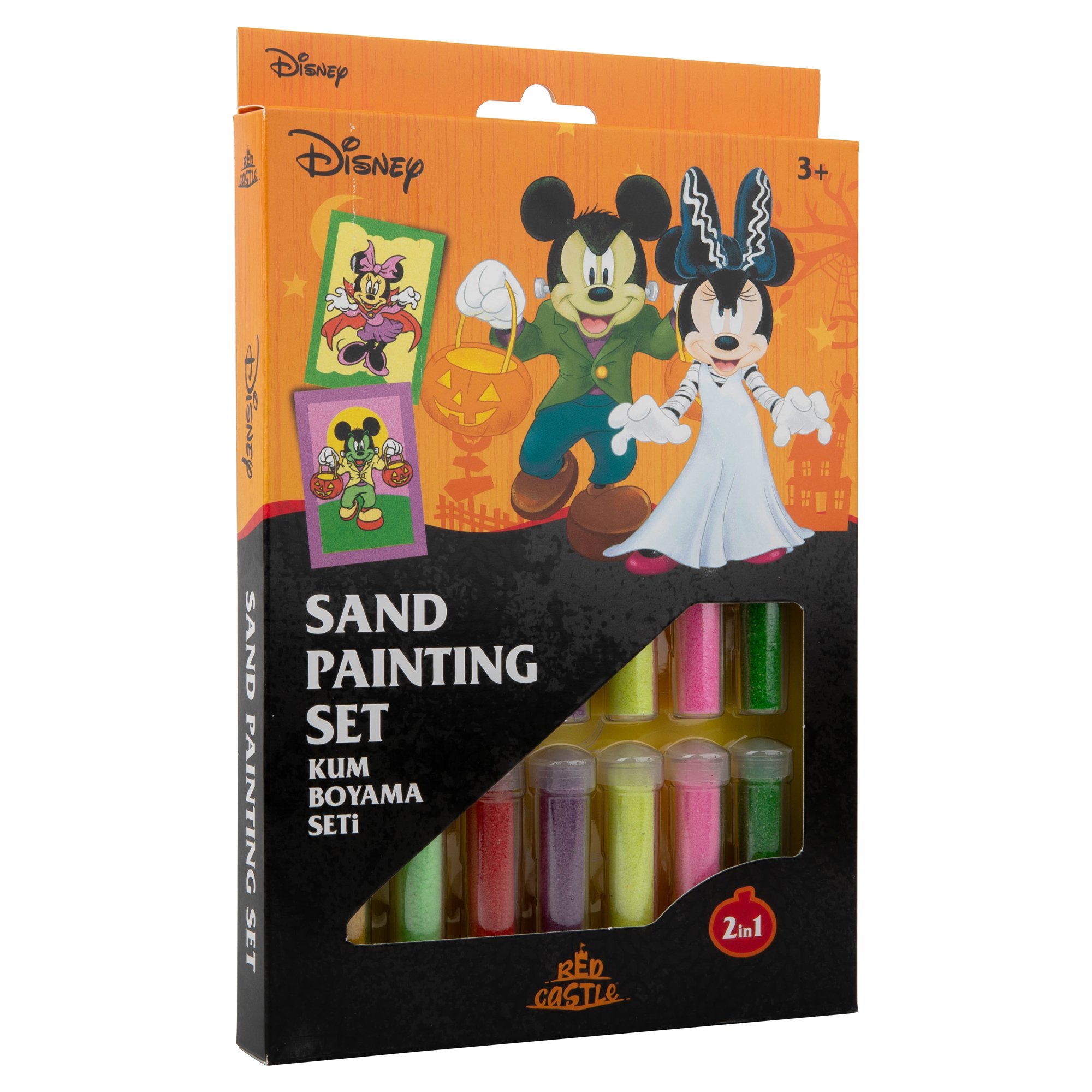 Disney Mickey Mause Eğitici ve Eğlenceli Kum Boyama Seti 2in1-Red Castle DS-35
