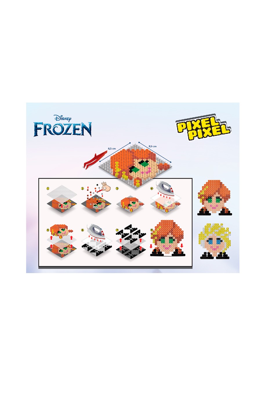 Disney Frozen Buz Büyüsü Boncuk Aktivite Seti 2in1-Pixel Pixel B216-01