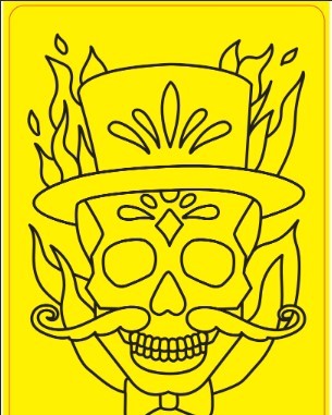 MAGICIAN SKULL A5KBH1013