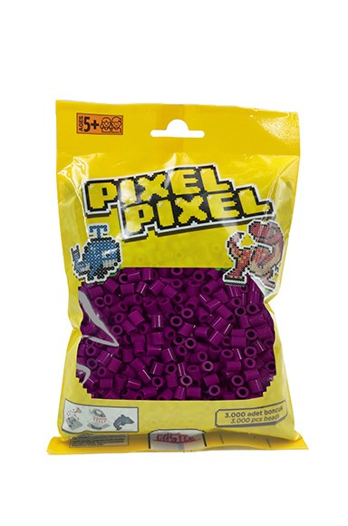 3000 PCS Pixel Pixel Beads Midi Size Purple PPB-3000-18