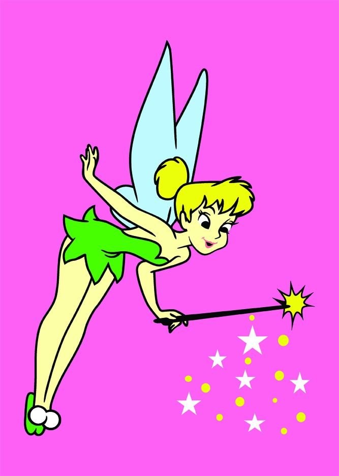 Disney Tinkerbell Kum Boyama Kartı M, 25Adet(23,5X33cm)-Red Castle KM176