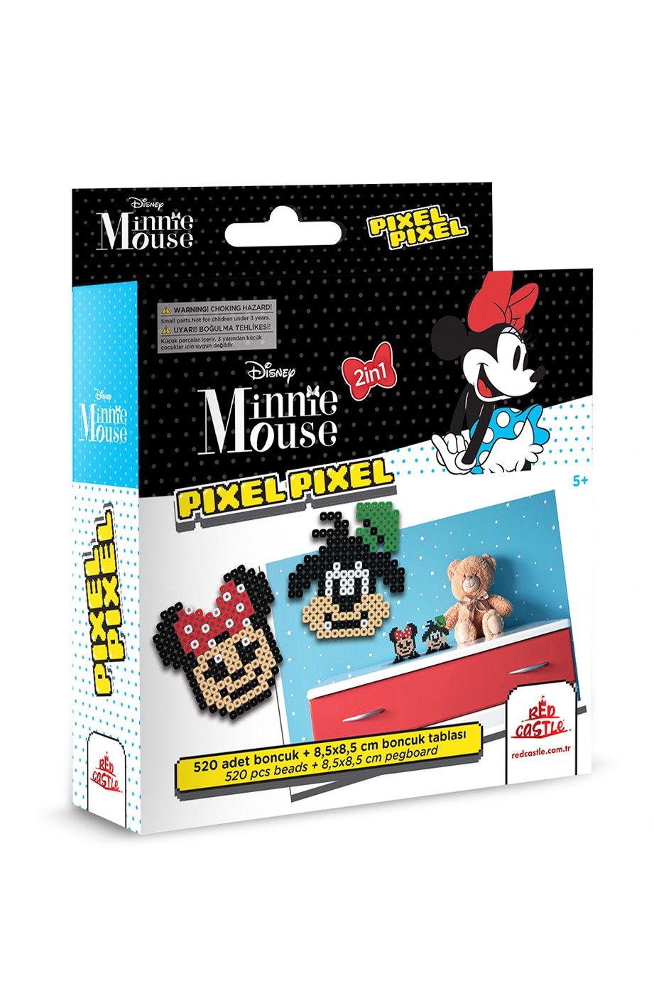 Disney Minnie Mouse Boncuk Aktivite Seti 2in1-Pixel Pixel B216-04