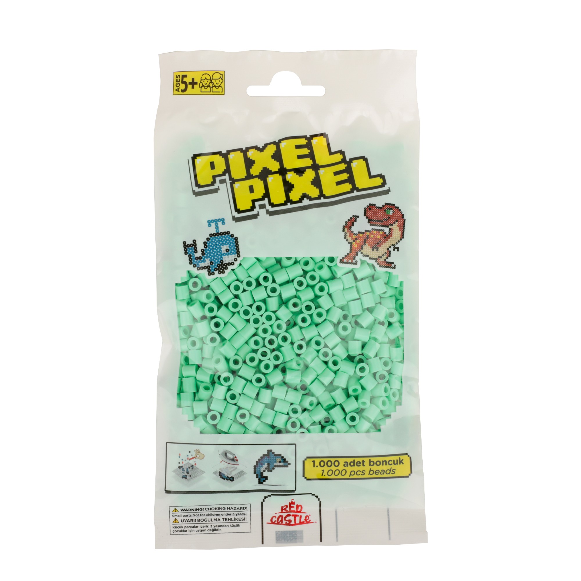 1000 Pcs Pixel Pixel Midi Size Beads - Light Green 