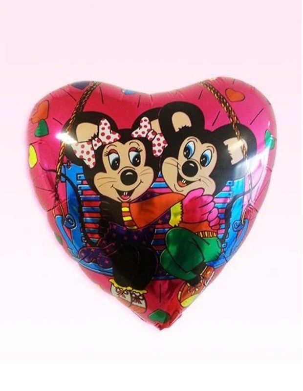 Disney Minnie Folyo Balon G-Macho & Peggy Love 18 inç 10 Adet