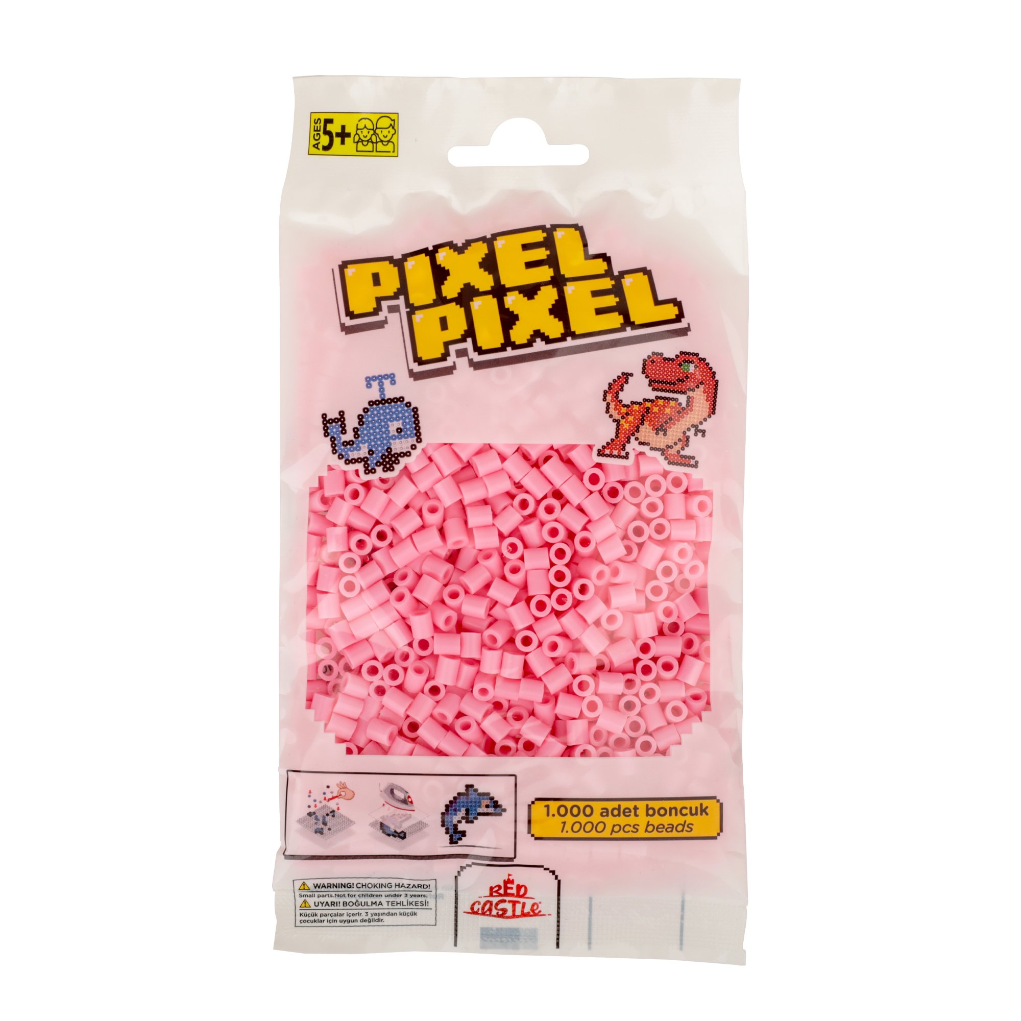 1000 Pcs Pixel Pixel Beads Midi Size Light Pink 