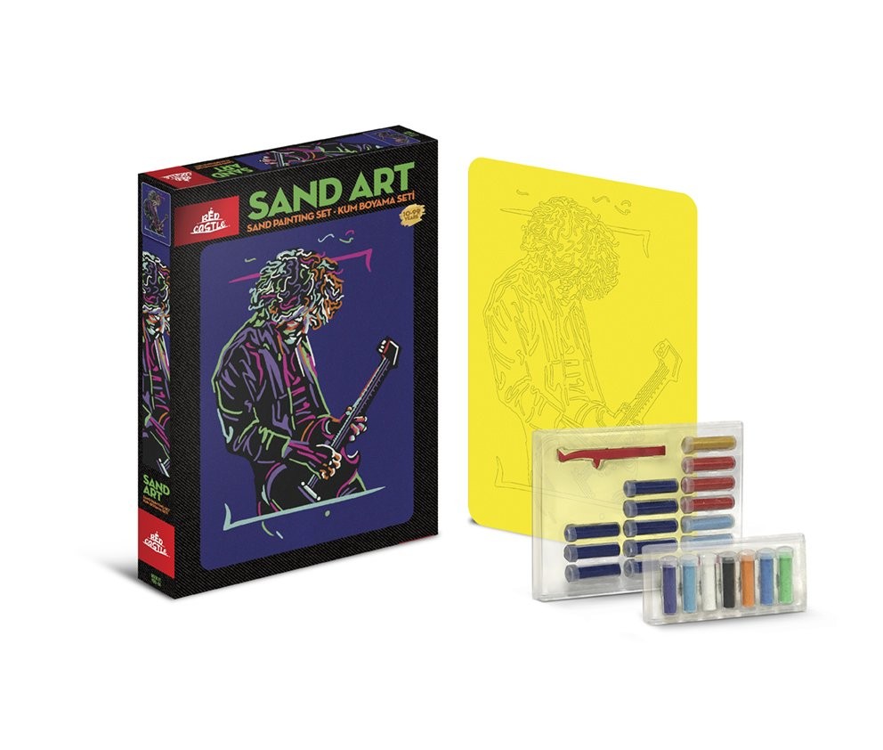 Sand Art (Kum Sanatı), Yetişkin Kum Boyama Aktivite Seti, (Gitarist)
