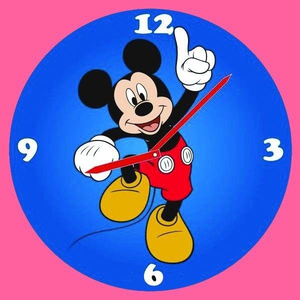 Disney Mickey Clock Sand Painting Card -Red Castle S-0002