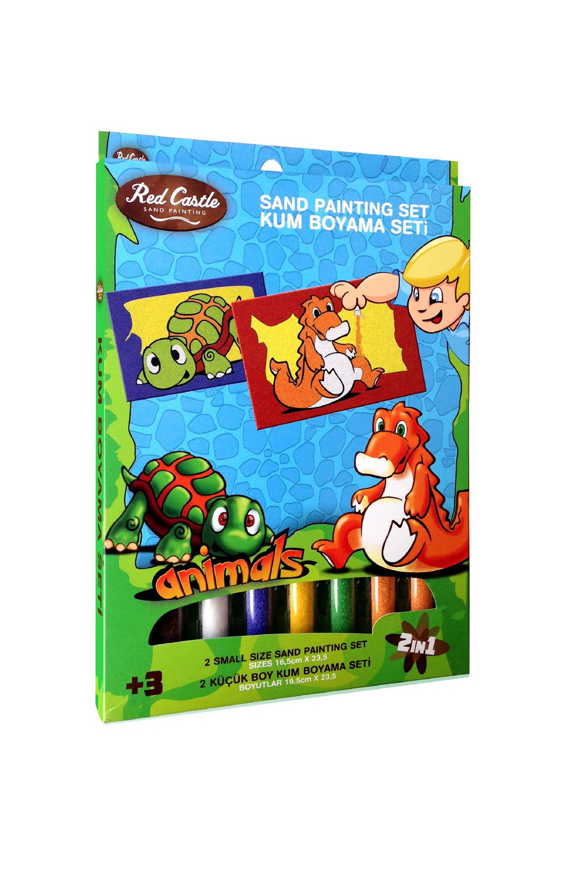 Red Castle Rabbit & Crocodile Sand Painting Set DS-206