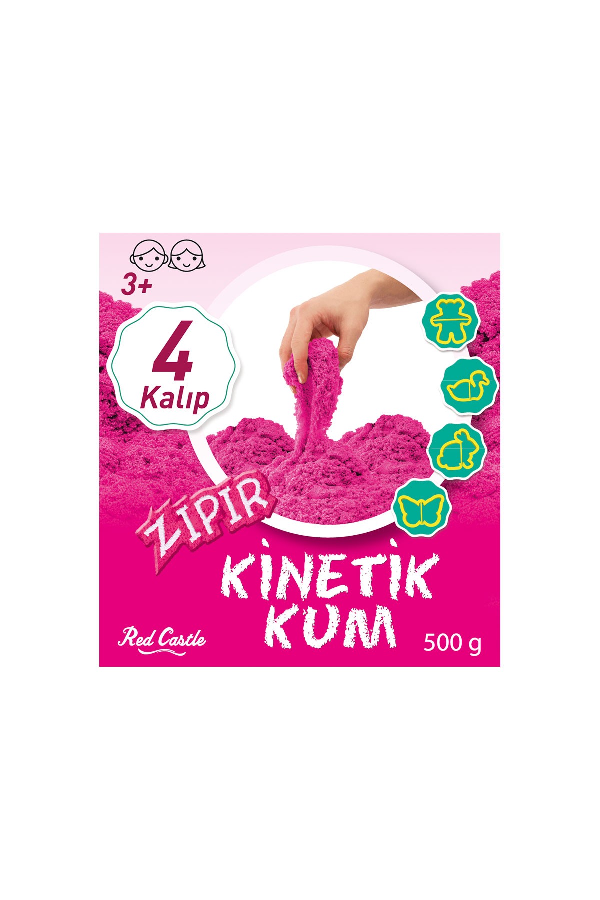 Zippy Sand Pink 500 g Bucket-Red Castle ZKG500-203