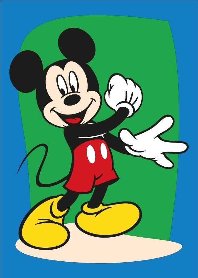 Disney Mickey Mouse Kum Boyama Kartı M, 25Adet(23,5X33cm)-Red Castle KM316