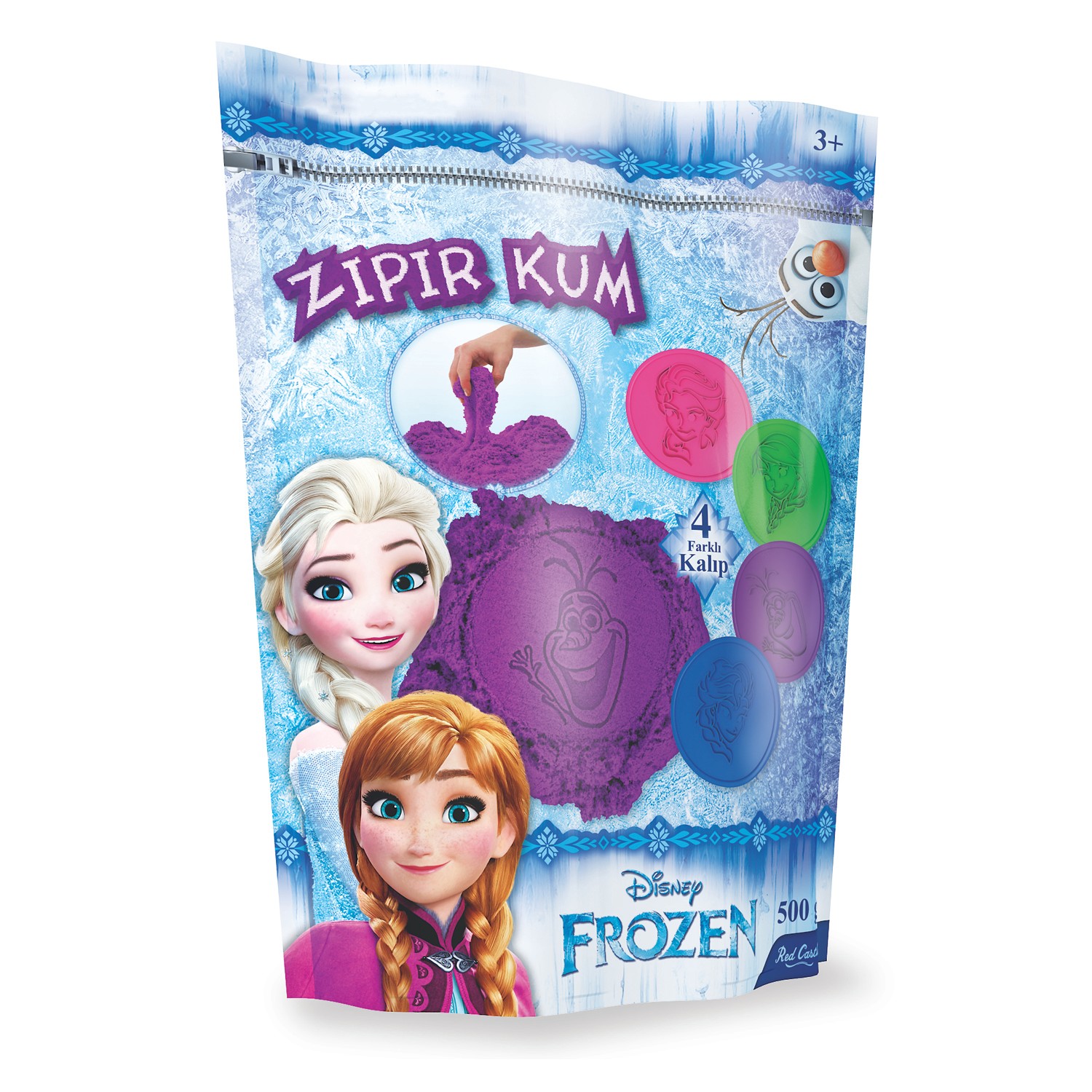 Disney Frozen Zıpır Kum Mor 500 gram-Red Castle ZKP500-A1-61