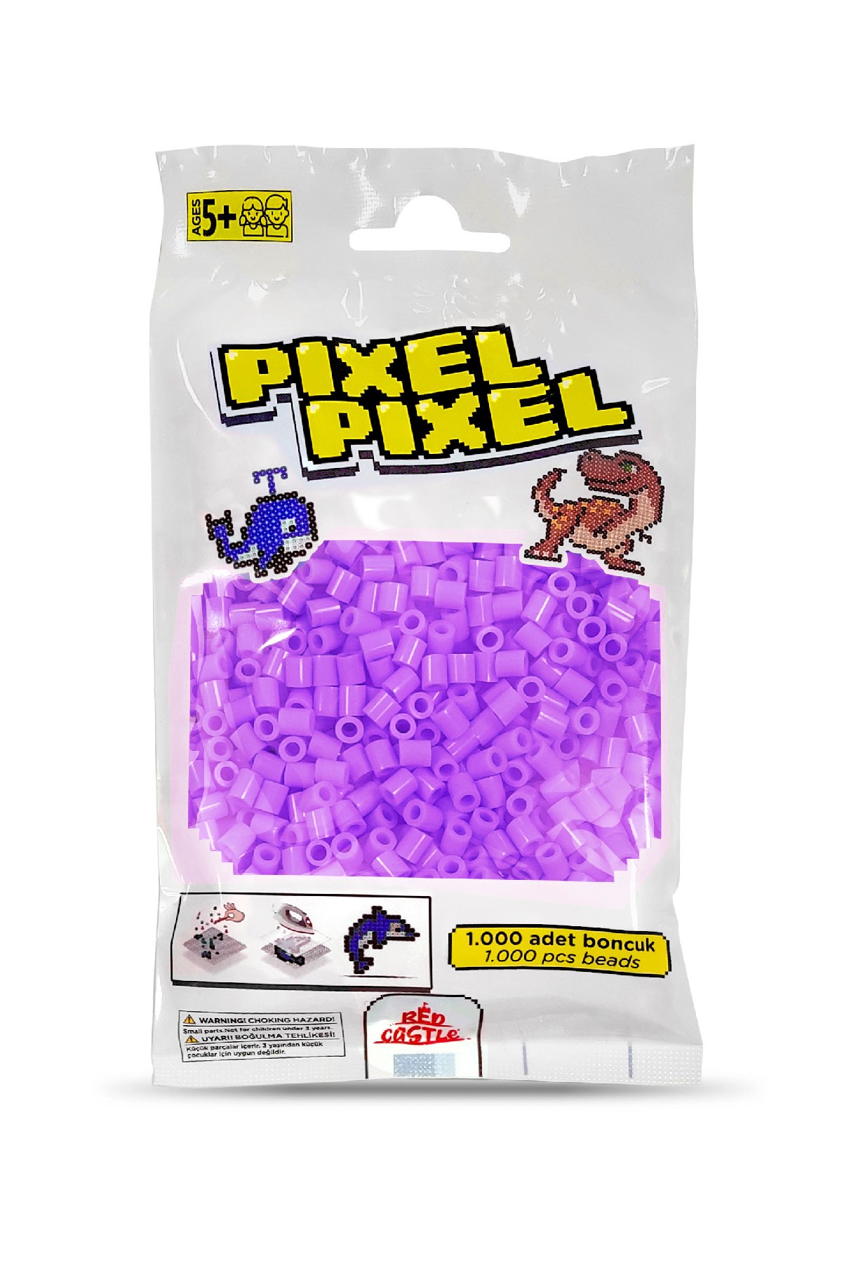 1000 Pcs Pixel Pixel Beads Midi Size Lilac 