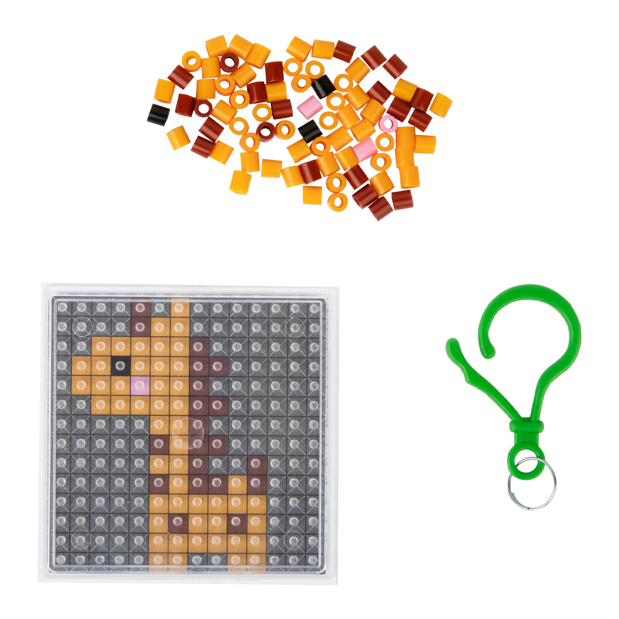 Ütü ile Yapışan Midi Boncuk Anahtarlık Etkinlik Seti Zürafa-Pixel Pixel BBU14-06
