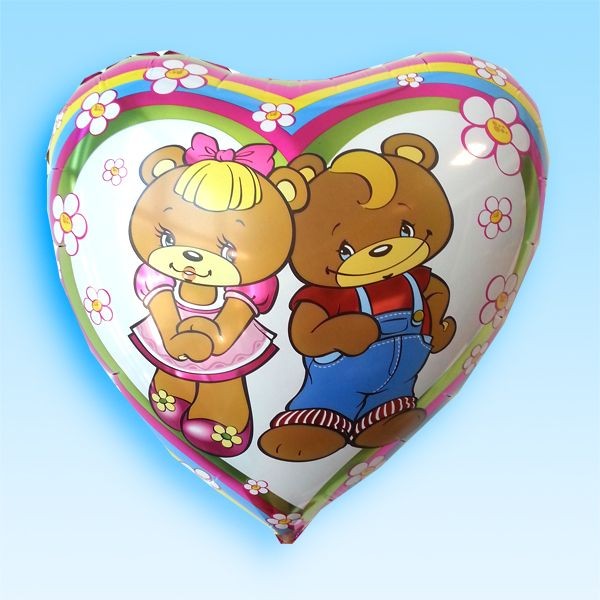 18'' Candy Bears Folyo Balon-10 Adet