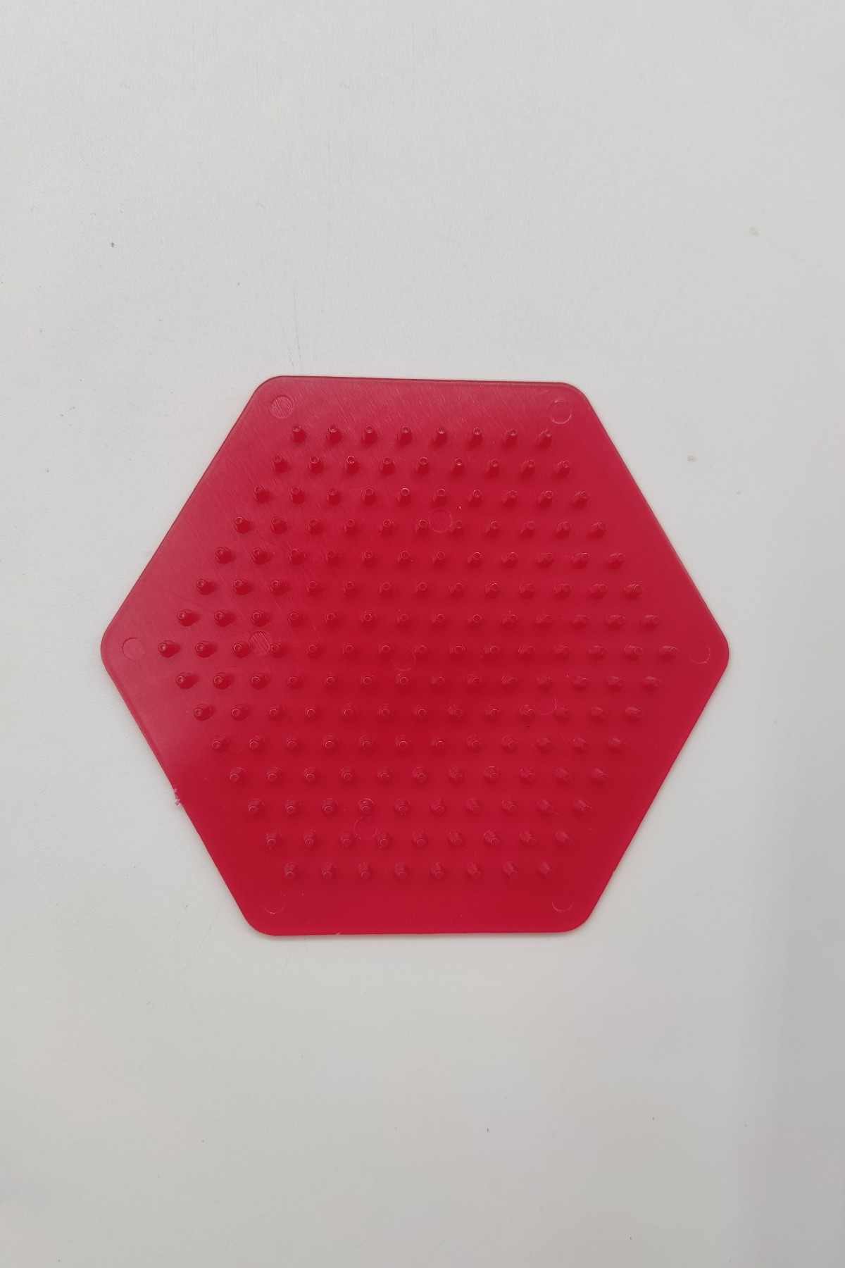 Pixel Pixel Pegboard For Beading Tray-Red Hexagon PPP16-12