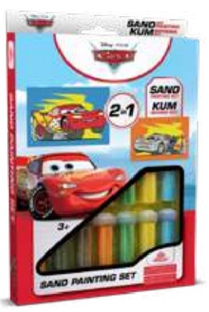 Disney Cars Eğitici ve Eğlenceli Kum Boyama Seti-Red Castle DS-41