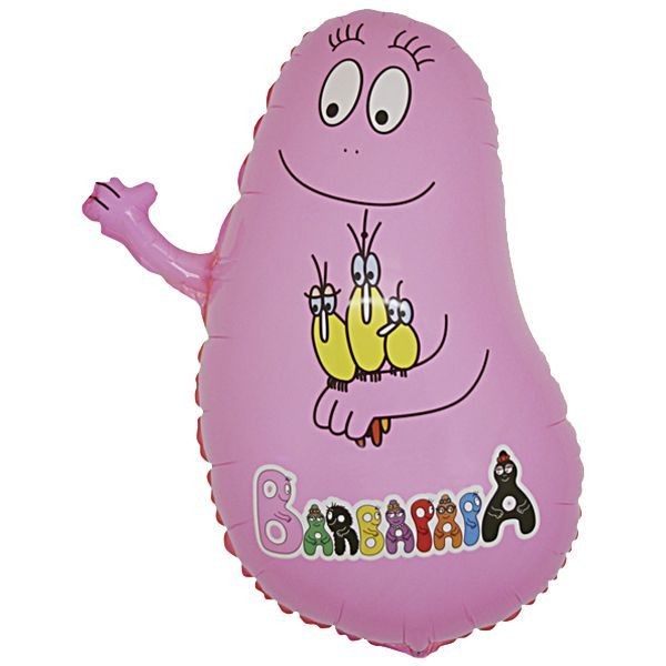 S.S Barbapapa Foil Balloon-Grabo 10 pcs 