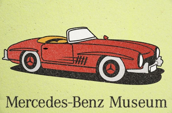  Mercedes Benz Roadstar Sand Painting Card M. 25pcs(23,5X33cm)-Red Castle KM241