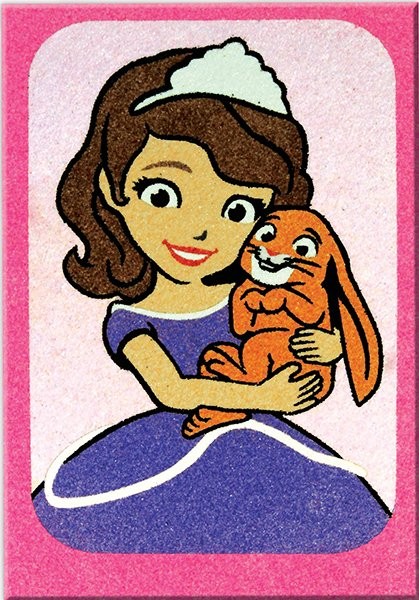 Disney Sofia Kum Boyama Kartı S, 25 Adet (23,4x16,5 cm)-Red Castle KS676