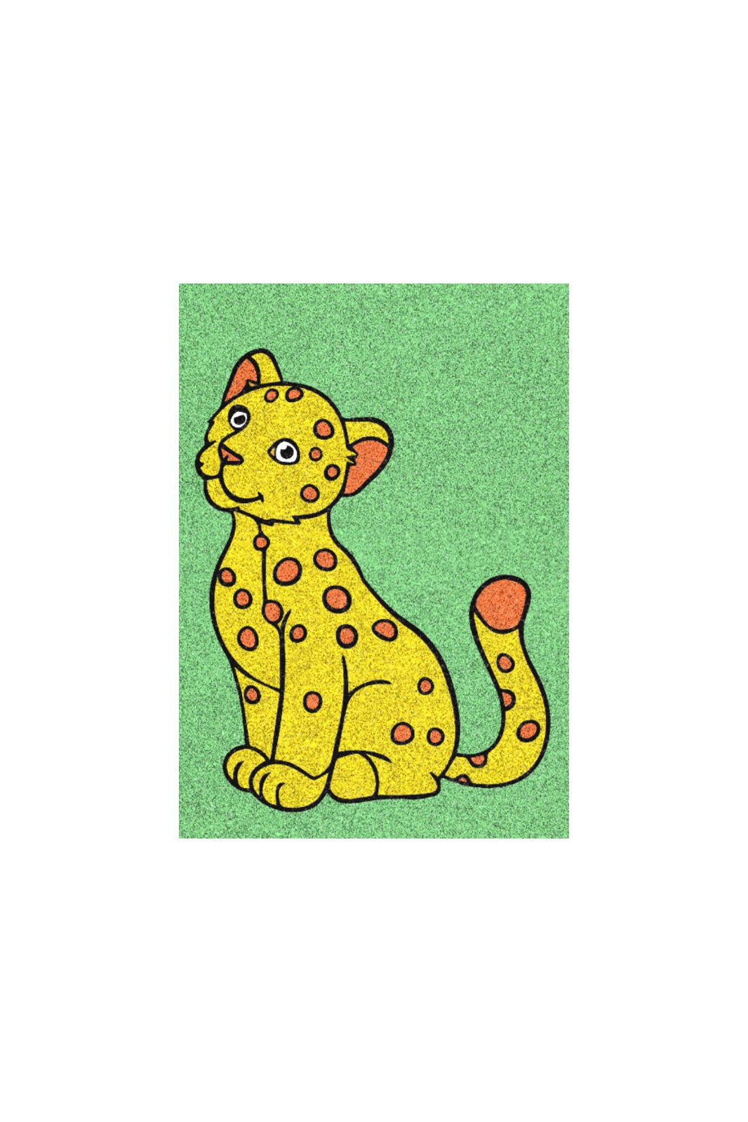 Traktör ve Leopar Kum Boyama Aktivite Seti-Red Castle PSMSB-01