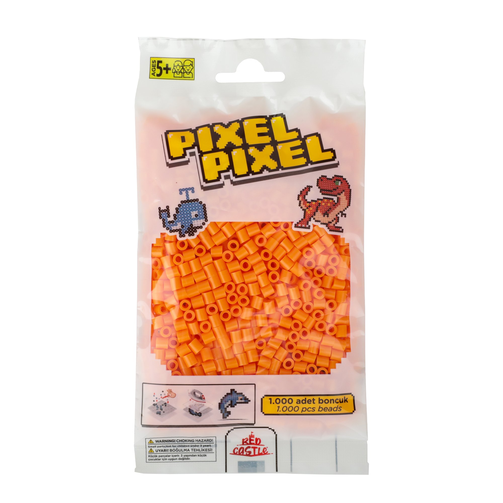 1000 Adet Midi Boncuk Turuncu-Pixel Pixel PPB-1000-16