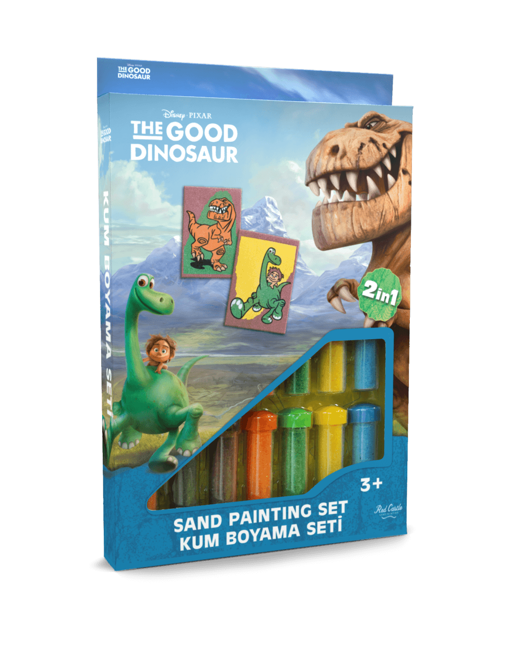 Disney İyi Bir Dinozor  Butch&Arlo-Spot Eğitici ve Eğlenceli Kum Boyama Seti-Red Castle DS-23