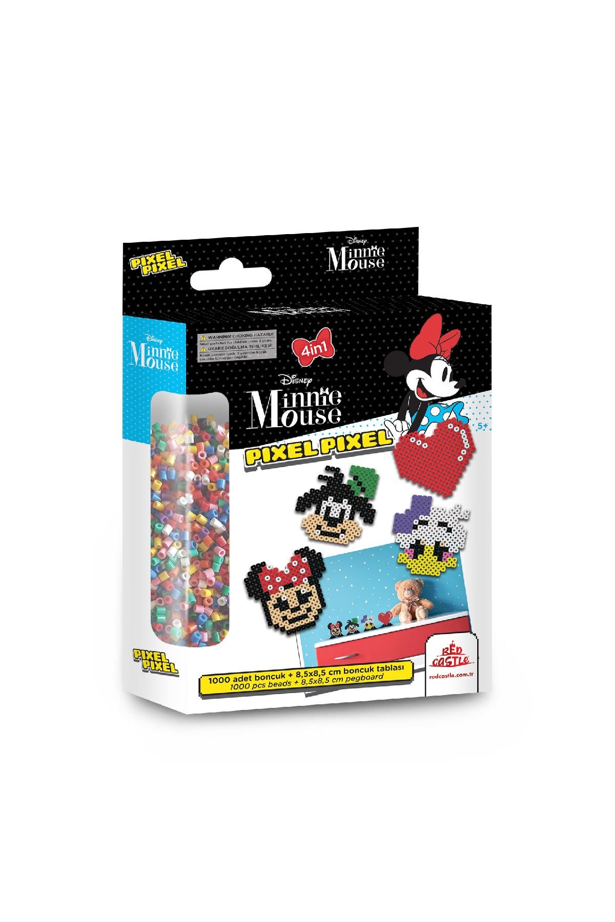 Disney Minnie Mouse Boncuk Aktivite ve Oyuncak Seti-Pixel Pixel BB16-04