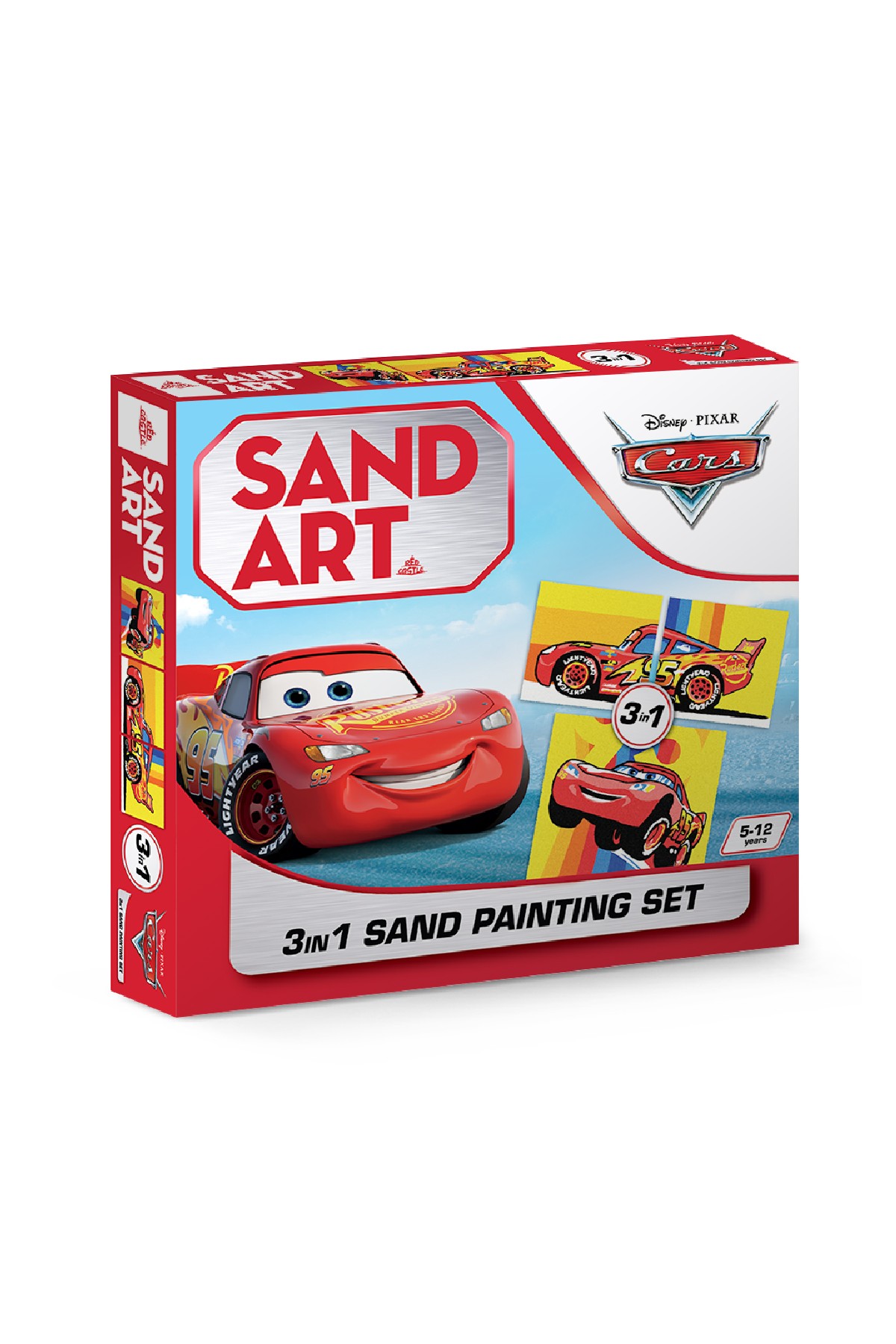 Disney Cars 3, Adult Sand Painting Set -Sand ART- (3 PCS) YKL-101