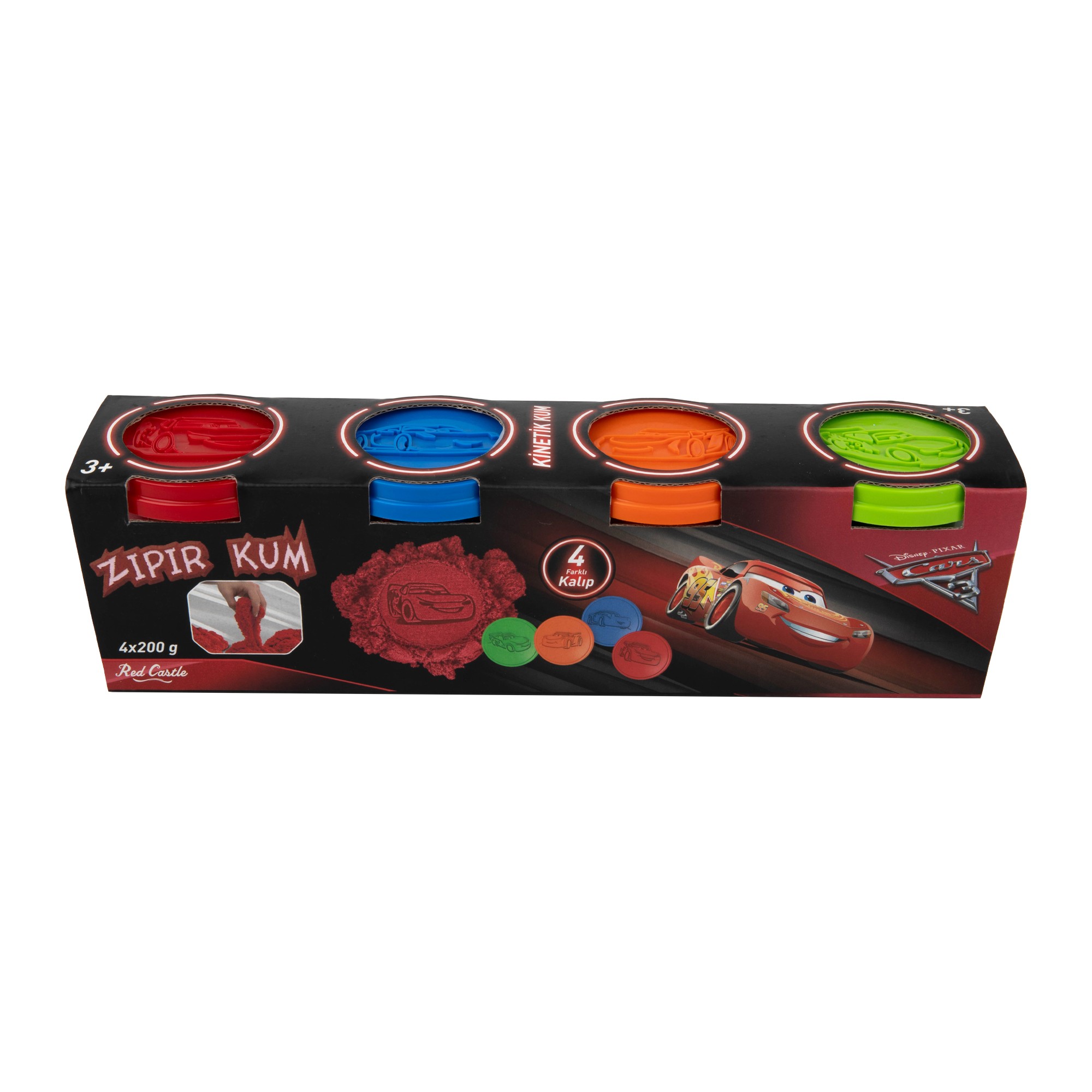 Disney Cars 3 Zippy Sand 4x200 g-Red Castle ZK-02