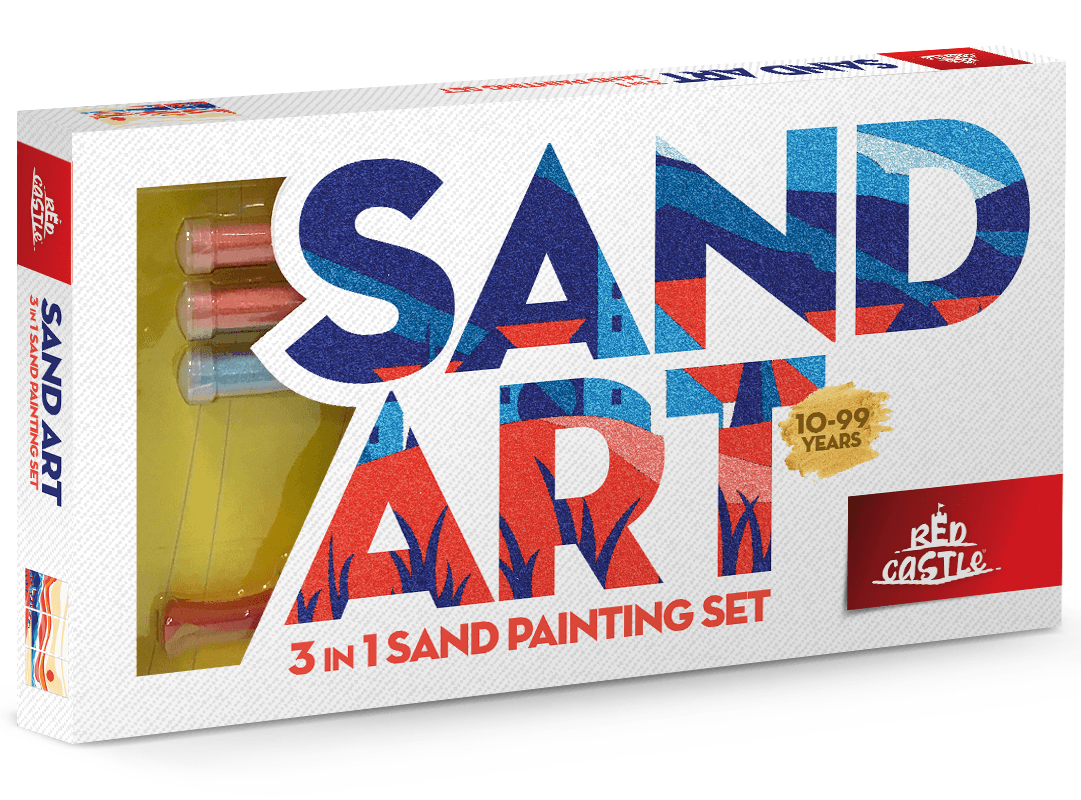 Sand Art Yetişkin Kum Boyama Seti 3 Adet (Parçalı)-Red Castle YKP-01