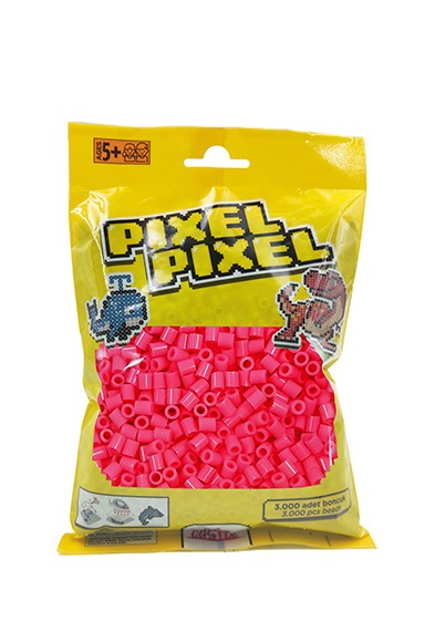 3000 PCS Pixel Pixel Beads Midi Size Dark Pink PPB-3000-22
