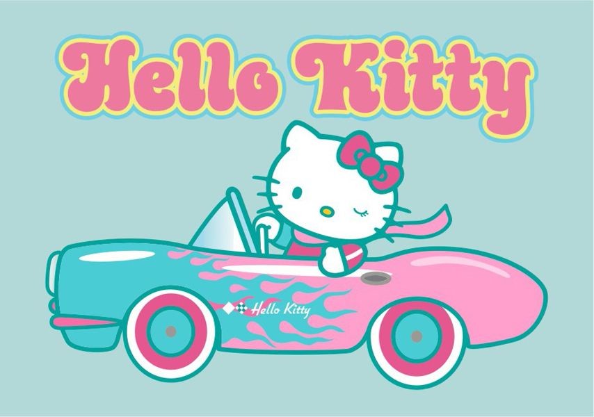 Hello Kitty Kum Boyama Kartı M, 25Adet(23,5X33cm)-Red Castle KM290