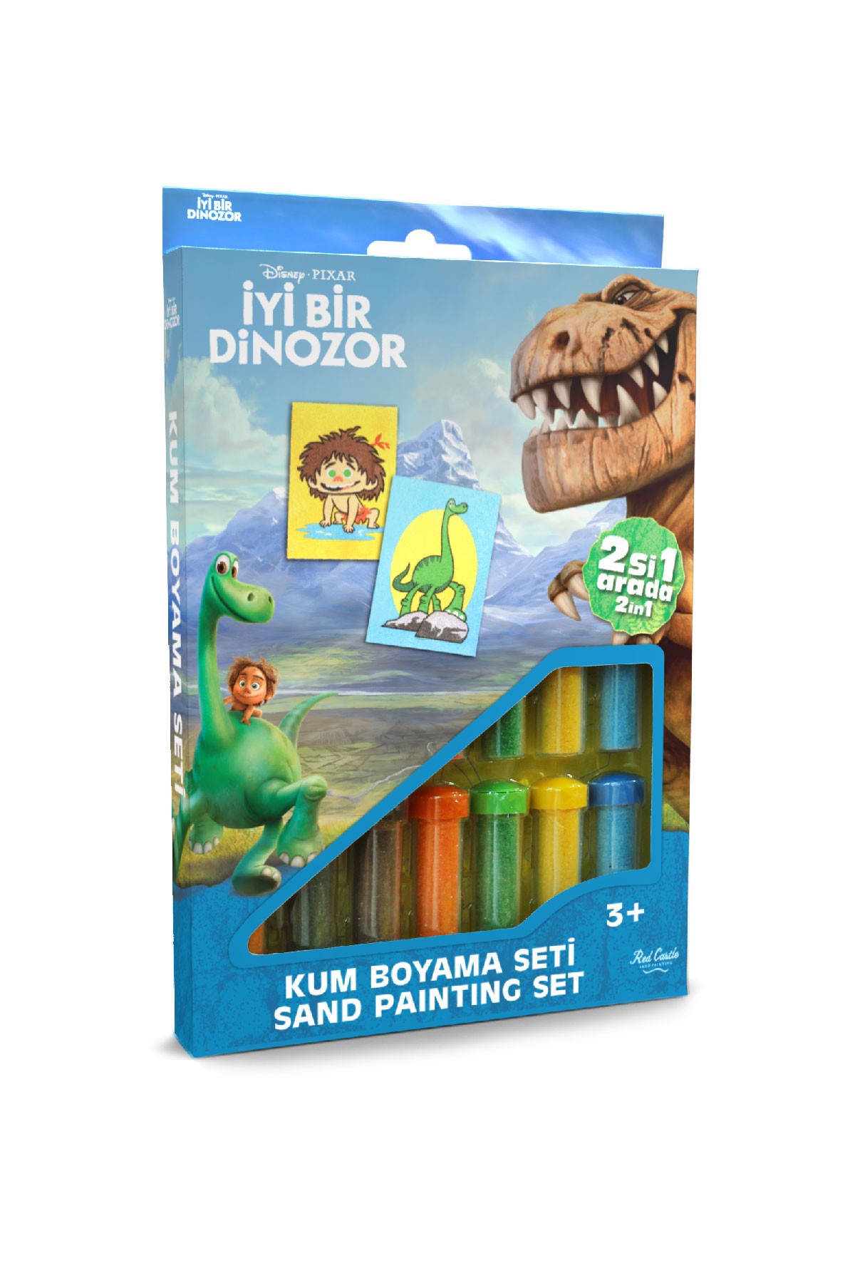 Eğitici ve Eğlenceli Kum Boyama Seti Disney İyi Bir Dinozor Spot & Arlo DS-24