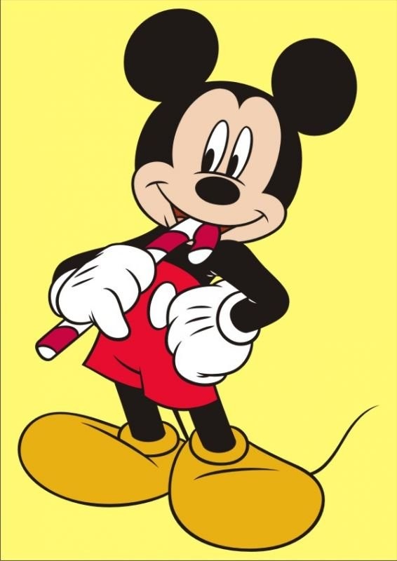 Disney Mickey Kum Boyama Kartı M, 25Adet(23,5X33cm)-Red Castle KM177