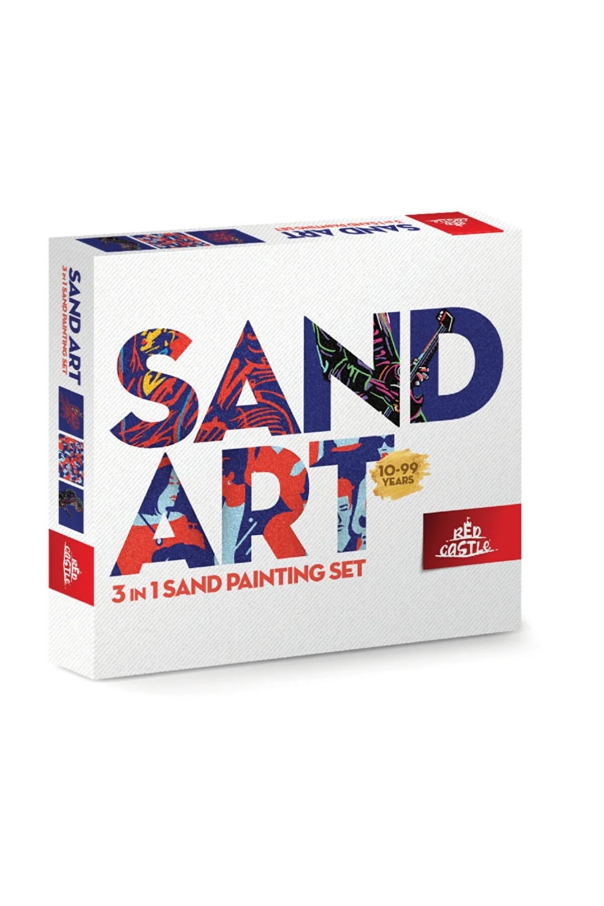 Sand Art 10-99 years old Child and Adult Sand Painting Set 3in1-Red Castle YKL-01