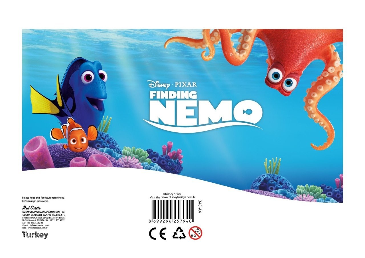 Disney Nemo Kum Boyama Kartı 25 Adet-Red Castle A4-D-343
