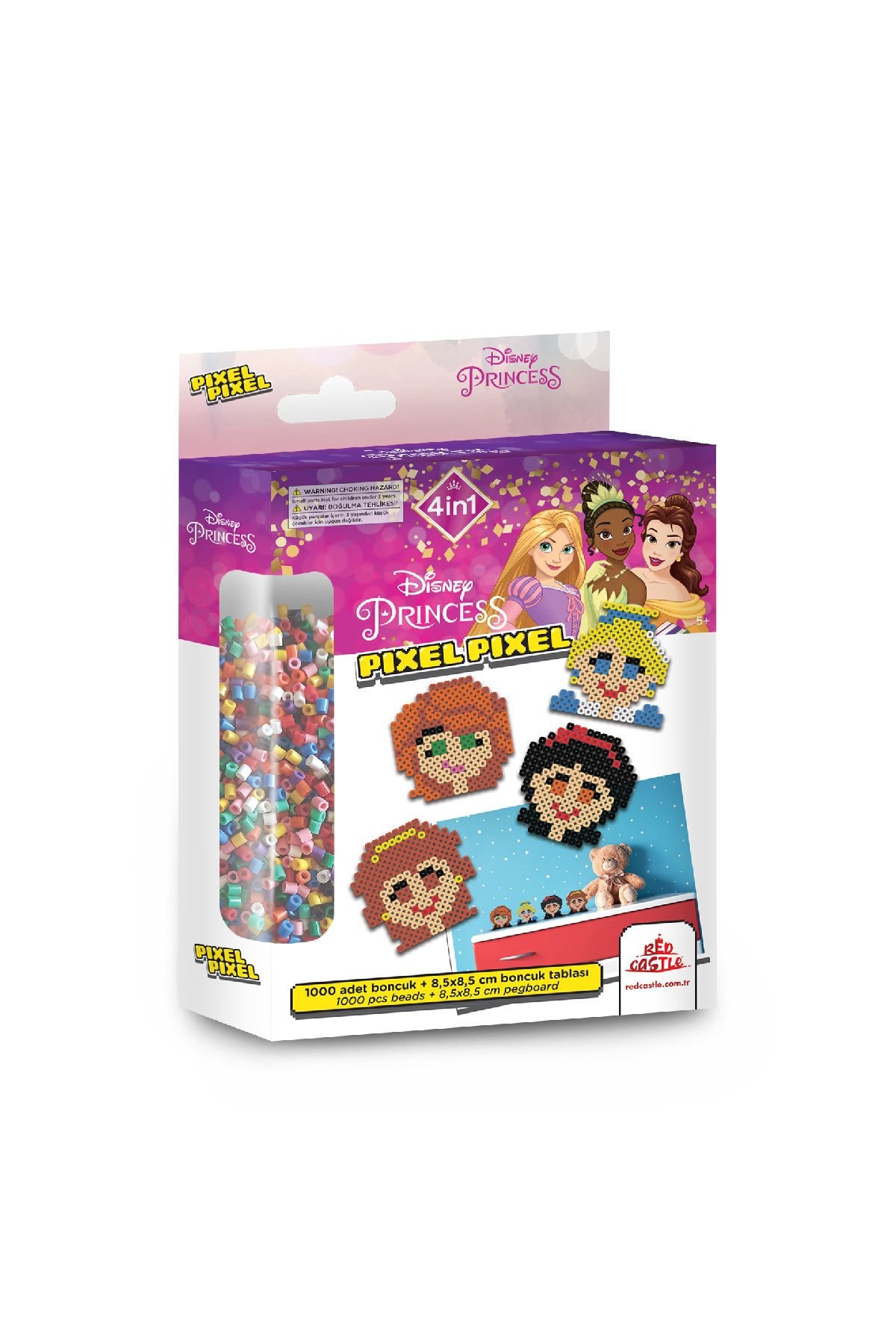 Disney Princess Boncuk Aktivite ve Oyuncak Seti 4 Figür-Pixel Pixel BB16-05
