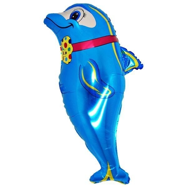 S.S- Flippy Dolphin Foil Balloon-Grabo 10 pcs