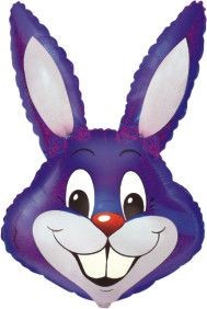 40" S.S Rabbit Boy Violet Folyo Balon (FM) 10 Adet