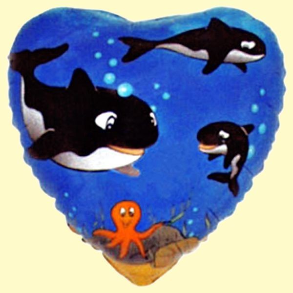 18'' Whale Folyo Balon-Grabo 10 Adet