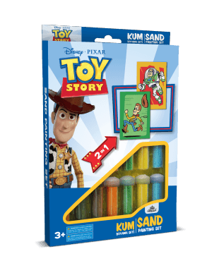 Disney Toy Story Woody & Buzz Eğitici ve Eğlenceli Kum Boyama Seti 2in1-Red Castle DS-45