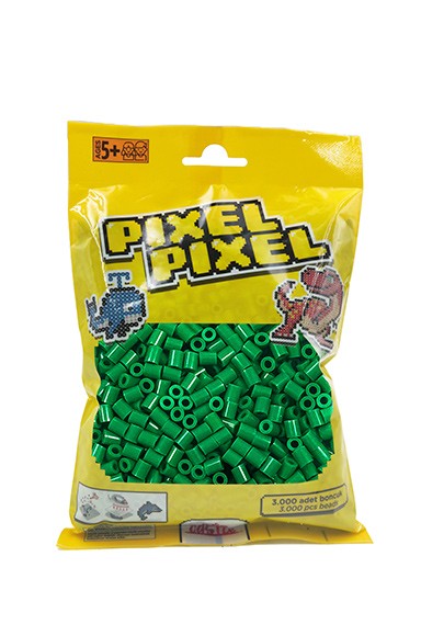 3000 PCS Pixel Pixel Beads Midi Size Green PPB-3000-10
