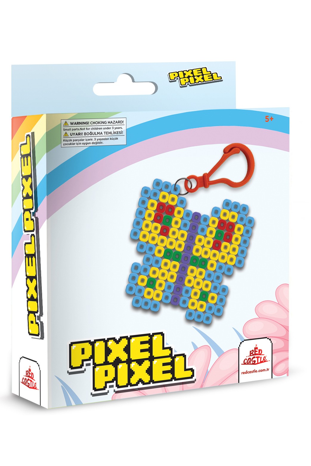 Pixel Pixel Boncuk Etkinlik Seti-Kelebek Anahtarlık BBU14-03