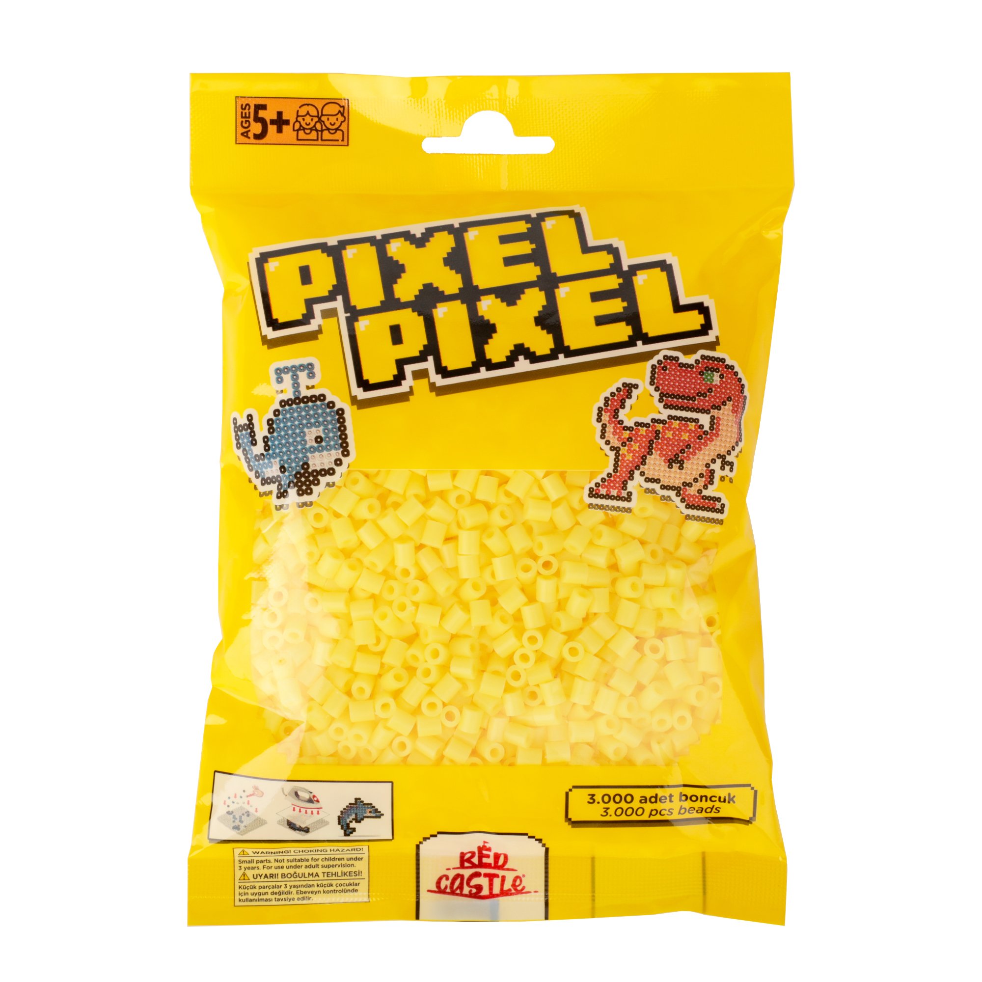 3000 Adet Midi Boncuk Limon Sarısı-Pixel Pixel PPB-3000-29