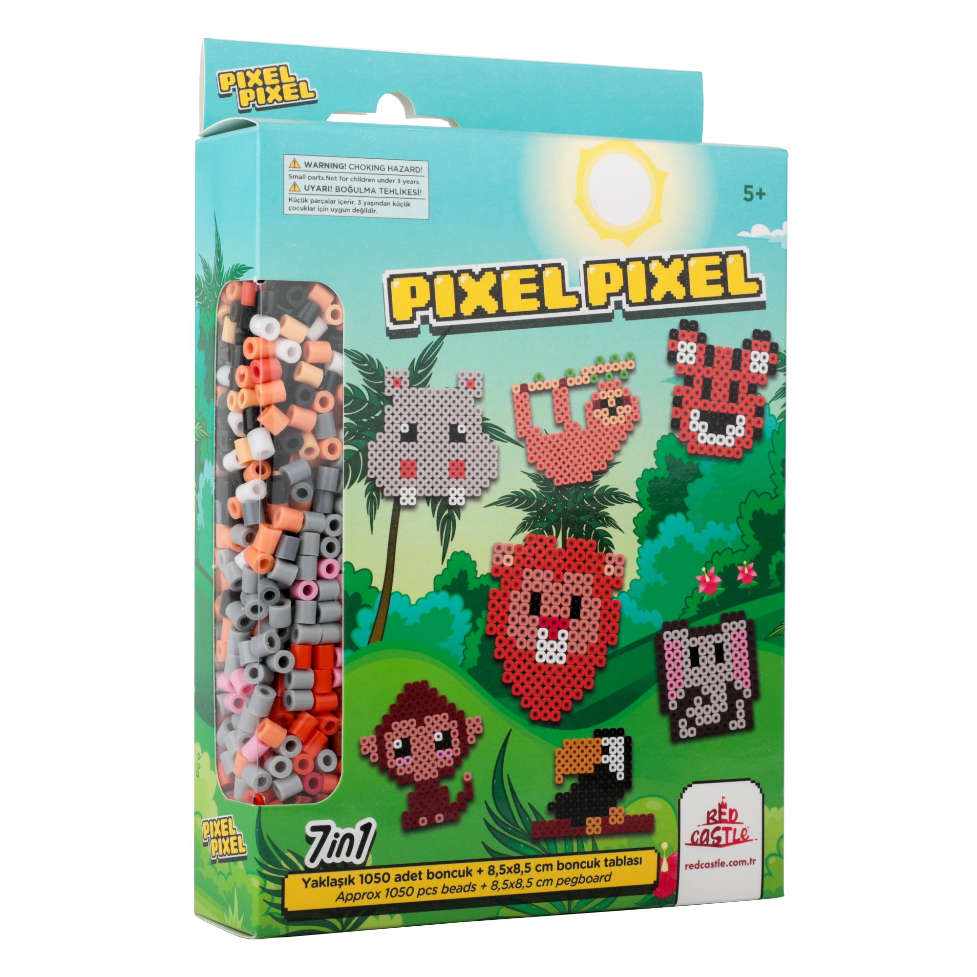 Pixel Pixel Boncuk Etkinlik Seti-Safari 7in1 BBU16-02