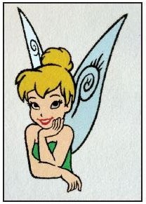 Disney Tinker Bell Kum Boyama Kartı M, 25Adet(23,5X33cm)-Red Castle KM438