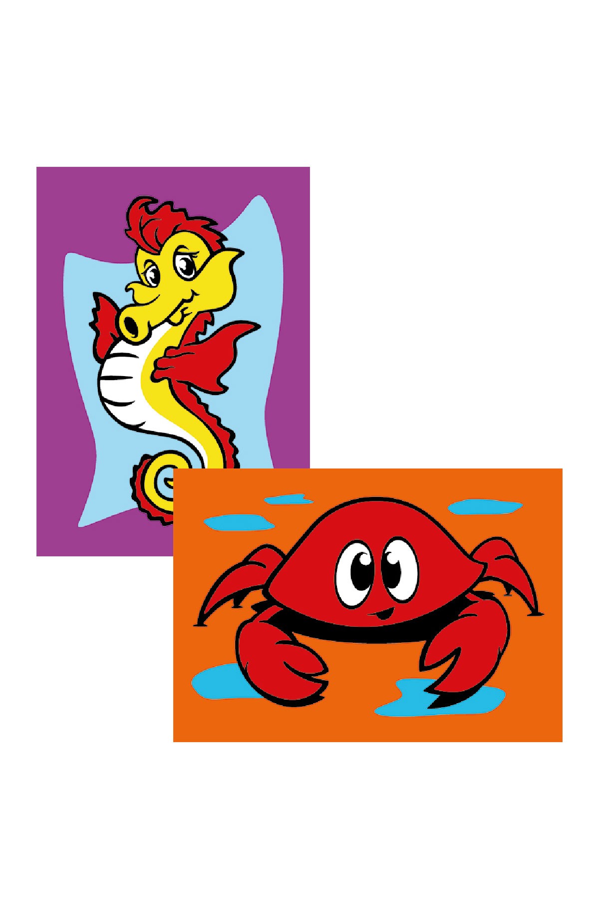 Red Castle Seahorse & Crab Sand Painting Set DS-212