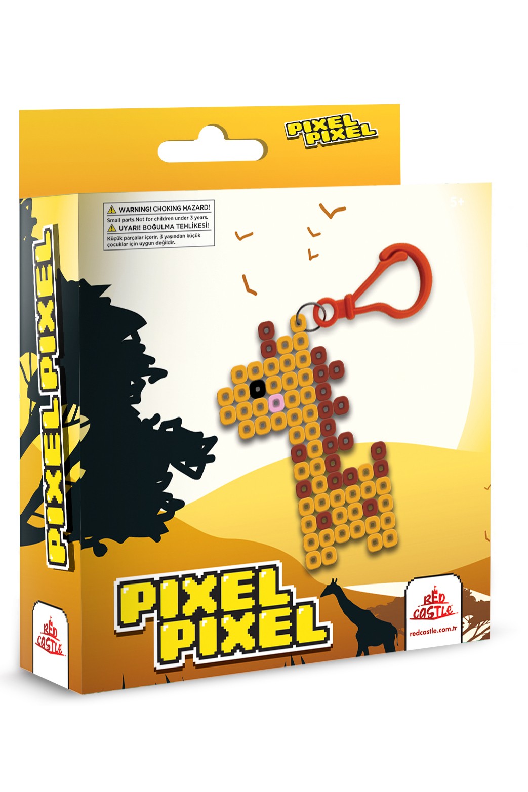 Pixel Pixel Boncuk Etkinlik Seti-Zürafa Anahtarlık BBU14-06