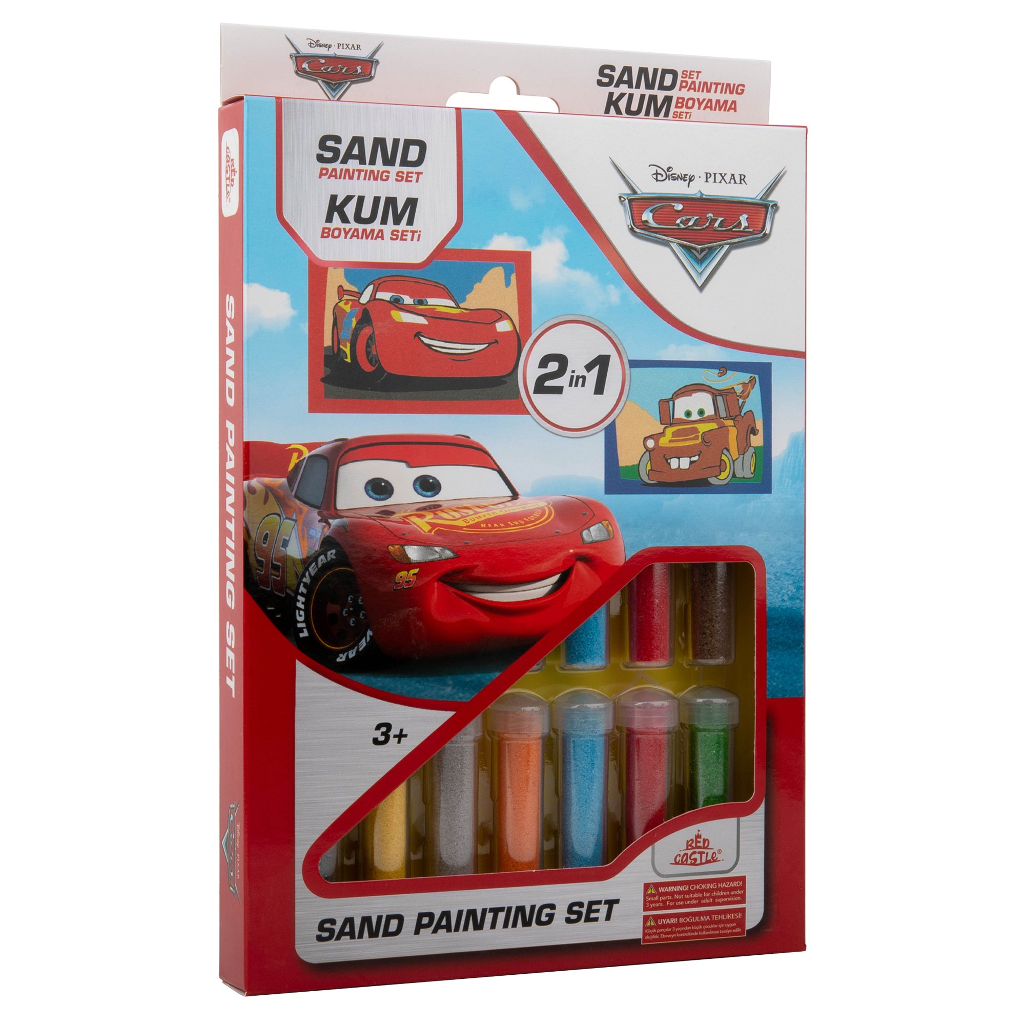 Eğitici ve Eğlenceli Kum Boyama Seti Disney Cars Mcqueen & Mater DS-05